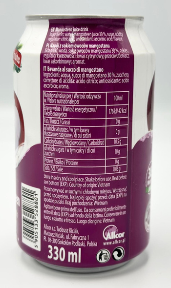 Jungle fruits Mangosteen Juice Drink 330 ml 