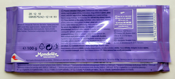 Milka Alpine Milk 100 g