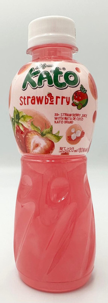 KATO DRINK WITH COCONUT JELLY PIECES NATA DE COCO 320 ML Strawberry