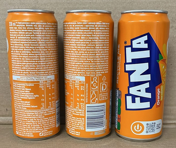  Fanta Orange 330 ml CAN SLEEK DRS