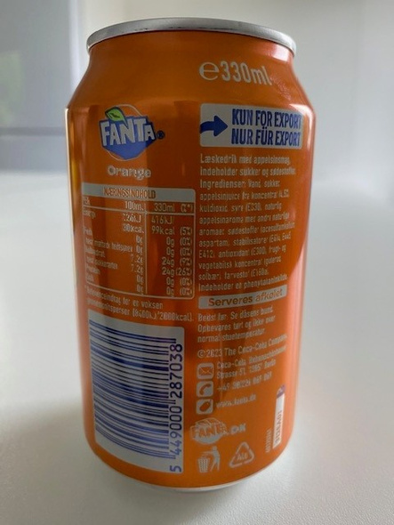 Fanta Orange FAT CAN 330 ml 