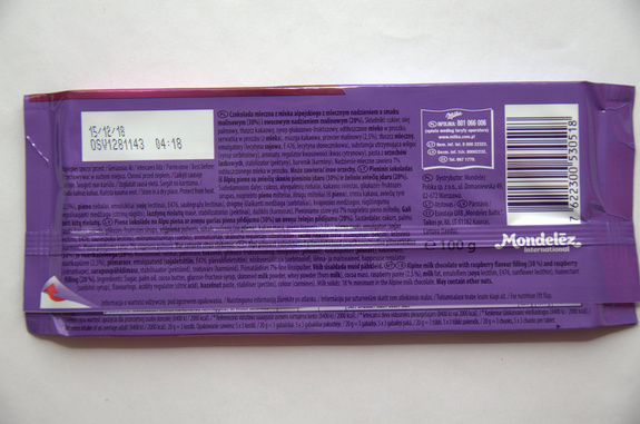 Milka Raspberry Creme 100 g