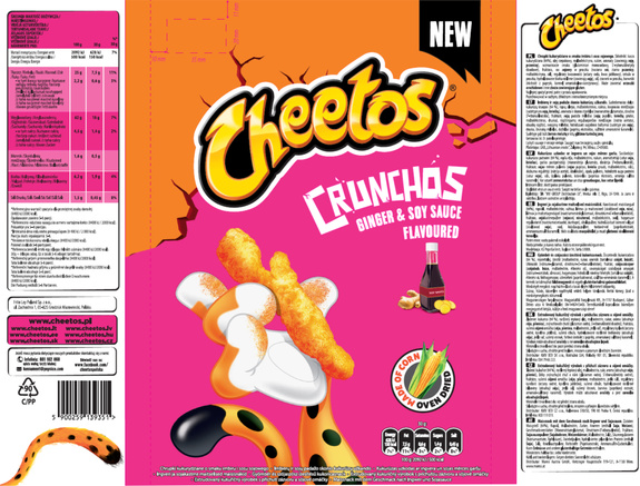 Cheetos Crunchos Ginger & Soy Sauce 165 g New!