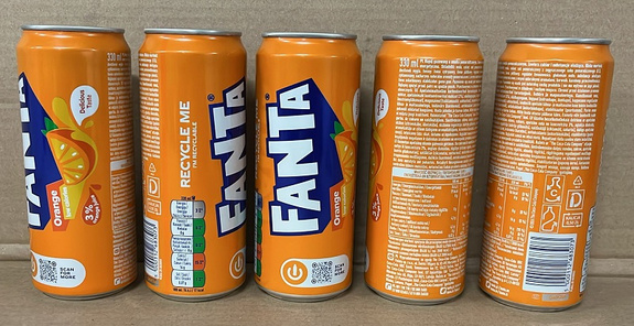  Fanta Orange 330 ml CAN SLEEK DRS