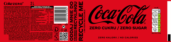 Coca Cola Zero Sugar PET 2 L (8 PACK)