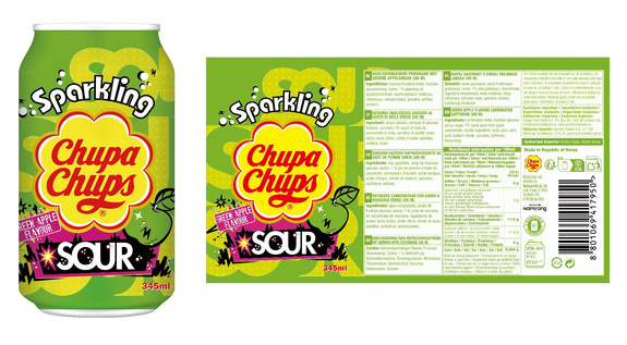 Chupa Chups Drink Sour Apple 345ml