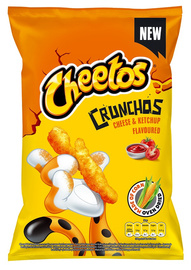 Cheetos Crunchos Cheese & Ketchup 165 g New!