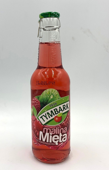 Tymbark Raspberry Mint Glass Bottle 250 ml