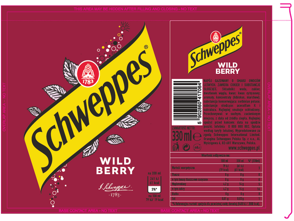 Schweppes Wild Berry CAN 330 ml