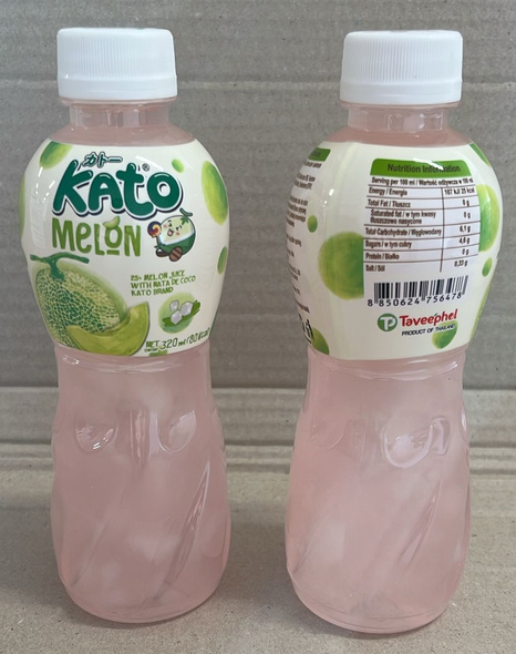 KATO DRINK WITH COCONUT JELLY PIECES NATA DE COCO 320 ML Melon