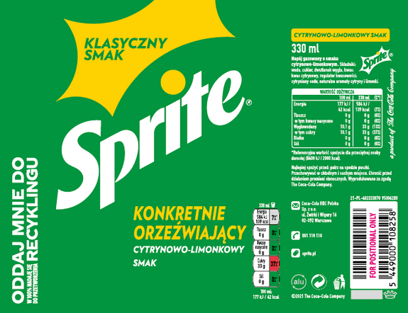  Sprite 330 ml CAN SLEEK