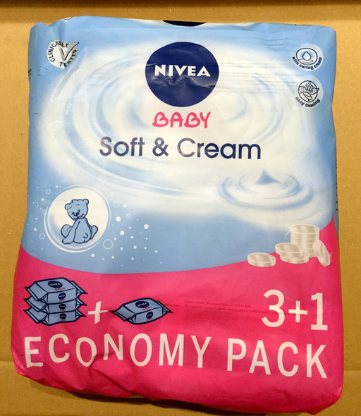 Nivea Chusteczki Baby Soft&Cream 4x63