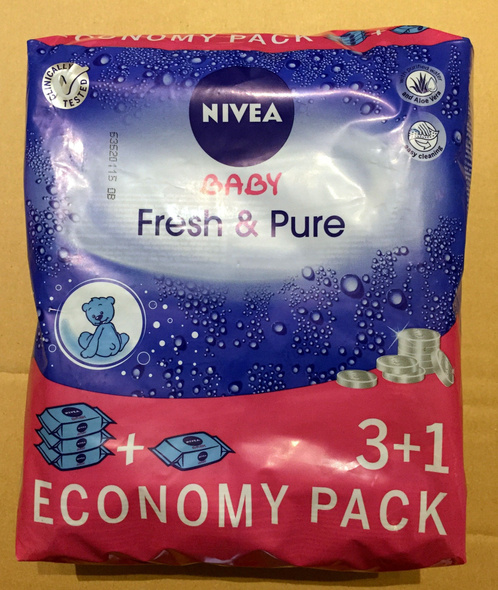 Nivea Wipes Baby Fresh&Pure 4x63