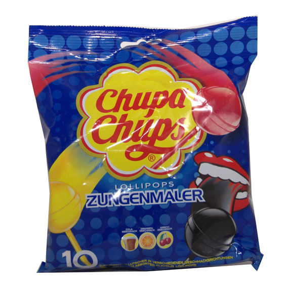 Chupa Chups Flavoour Lollipops: cherry, cola and orange 10 units 120 g