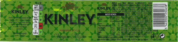 Kinley Havana Style Virgin Mojito PET 500 ml