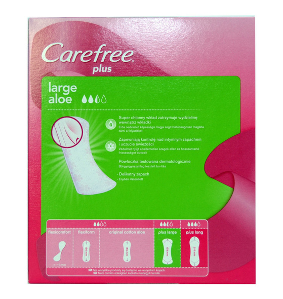 Carefree Plus Large Aloe Extra Protection+ 3D Comfort 48