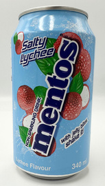 Mentos Salty Lychee drink with coconut jelly 340ml