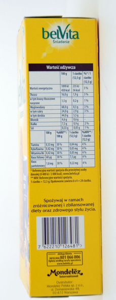 BelVita Zboża + mleko (6x50g) 300 g 