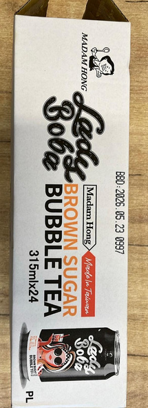 Bubble Tea Lady Boba Brown Sugar 315 ml