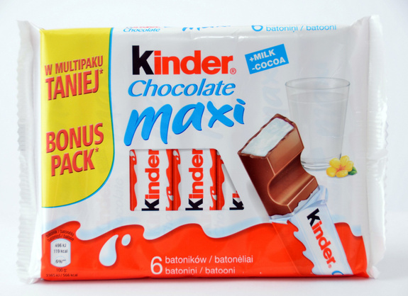 Kinder Chocolate Maxi T6 6x21 g = 126g 