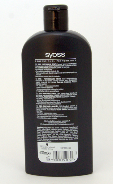 Syoss  Shampoo Colorist 500 ml & Repair 500 ml & Volume 500 ml &Ceramide Complex 500 ml