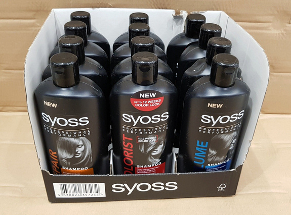 Syoss  Shampoo Colorist 500 ml & Repair 500 ml & Volume 500 ml &Ceramide Complex 500 ml