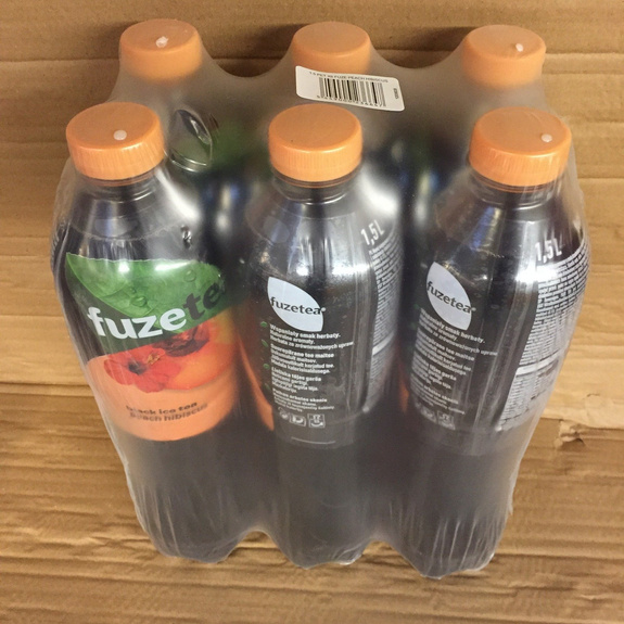 FUZETEA Black Ice Tea Peach Hibiscus PET 1,5 L