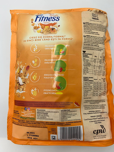 Nestle Płatki Fitness Fruits 225 g 