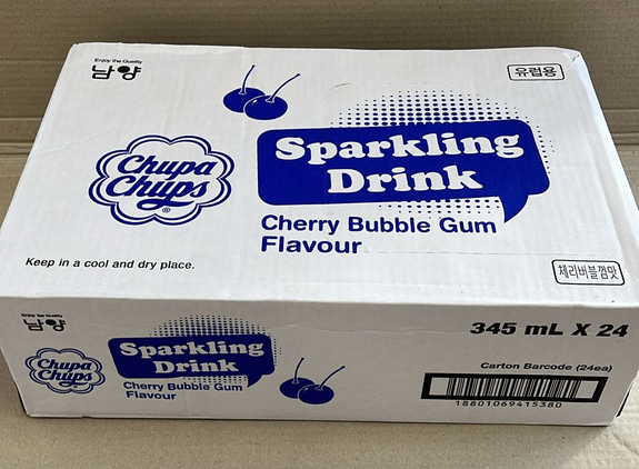 Chupa Chups Drink Cherry Balloon Gum 345ml