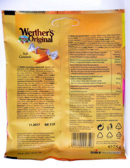 Werther'S Original Soft Caramels 75g