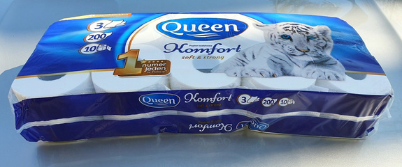 Toilet paper Queen Komfort soft&strong 3 layers 10 rolls