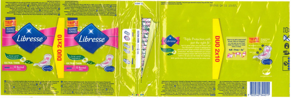 Libersse Ultra Thin 10 Normal Aloe Vera & Camomile DUO 2X10