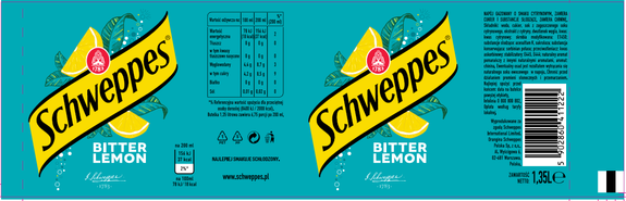 Schweppes Bitter Lemon PET 1,35 L