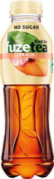 FUZETEA Black Ice Tea Peach Rose No Sugar PET 500 ml 