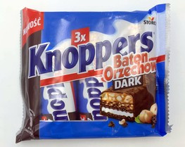 Knoppers 120g (3 x 40 g)  Baton Orzechowy Dark