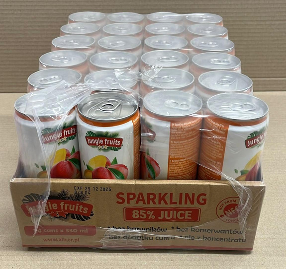 Jungle fruits Mango Sparkling Juice 85% 330 ml 