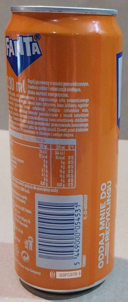  Fanta Orange 330 ml CAN SLEEK