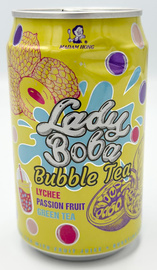 Bubble Tea Lady Boba Lychee Passion Fruit Green Tea 320 ml