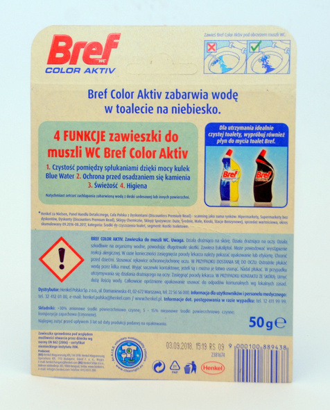 Bref Color Aktiv Eukaliptus 50 g & Świeże Kwiaty 50 g & Chlorowy 50 g