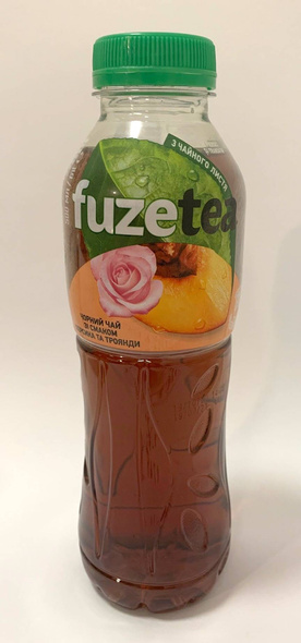 FUZETEA Black Ice Tea Peach & Rose  PET 500 ml UKR