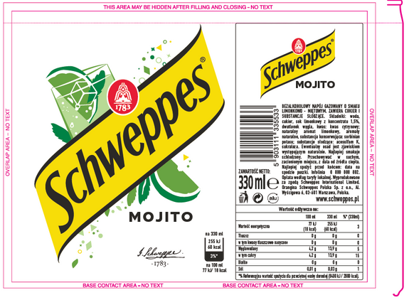 Schweppes Mojito CAN 330 ml SLEEK