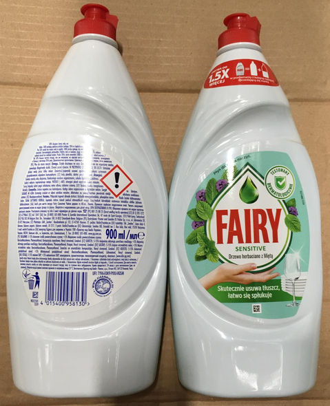 Fairy Sensitive Teatree with mint dishwashing liquid 900 ml