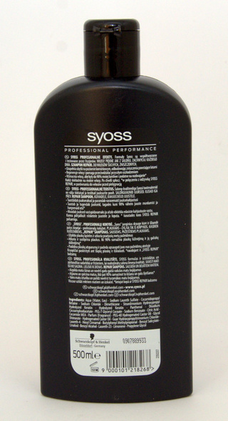 Syoss  Shampoo Colorist 500 ml & Repair 500 ml & Volume 500 ml &Ceramide Complex 500 ml