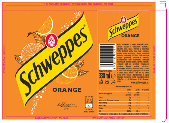 Schweppes Orange CAN 330 ml