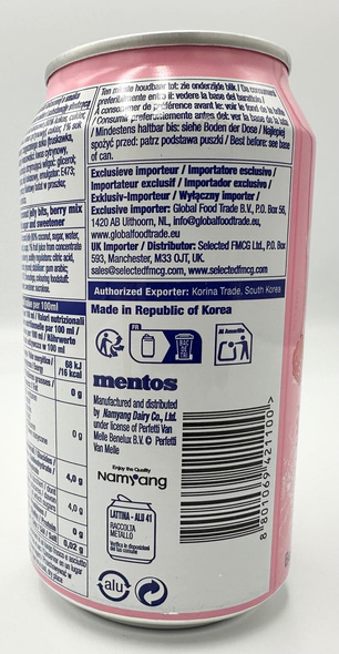 Mentos Berry Mix drink with coconut jelly 340ml