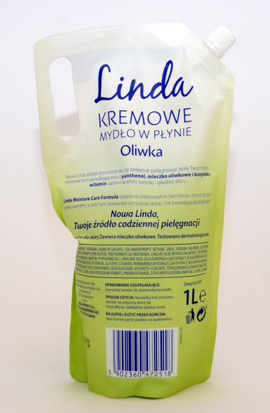 Linda Kremowe Mydło w Płynie Oliwka 1L