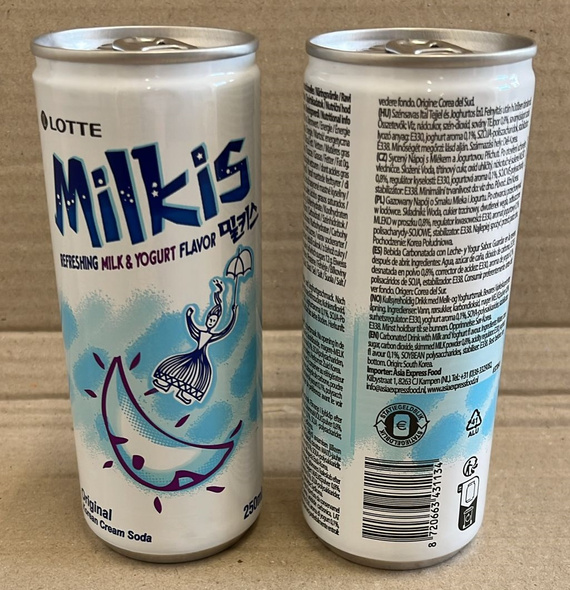 Milkis milk carbonated beverage can original 250ml