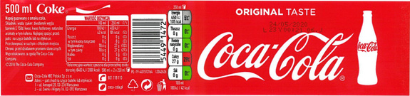 Coca Cola PET 500 ml