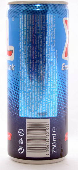 XL Energy Drink CAN 250 ml