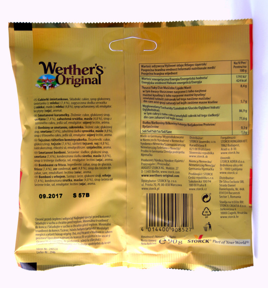 Werther'S Original Cream Candies 75g